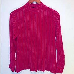 Pleated Blouse with Stripes, 5/6